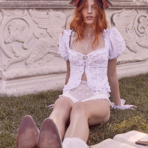 NEW For Love and Lemons Delilah Crop Top ⚡ - Picture 13 of 16